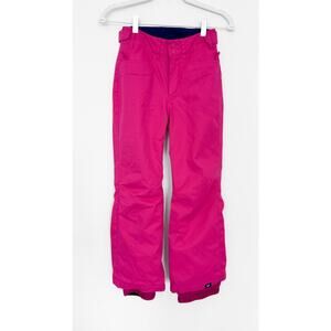 Roxy Girl's Backyard Snowboard Ski Snow Pants in Size Medium 10 Bright Pink $100